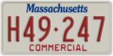 Massachusetts, Commercial vehicles (X12-345)