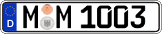 German license plate, Regular plates