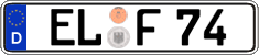 German license plate, Regular plates