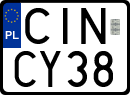 License plates of Poland, Special vehicles and motorcycles