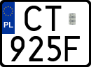 License plates of Poland, Special vehicles and motorcycles