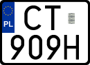 License plates of Poland, Special vehicles and motorcycles