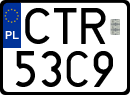 License plates of Poland, Special vehicles and motorcycles