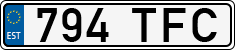 License plate of Estonia, Regular car plates