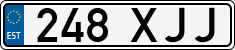 License plate of Estonia, Regular car plates