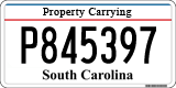 South Carolina, Property Carrying (P123456)