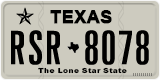 Texas, Regular plates (2012) (АBC-1234)