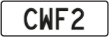 License plate of New Zealand, ABC1(23)