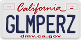 California, Vanity Plates