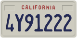California, Commercial vehicles (1A23456)