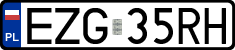 License plates of Poland, Regular car plates