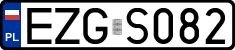 License plates of Poland, Regular car plates