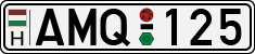license plates of Hungary, Cars (1990)