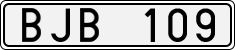 License plate of Sweden, Regular plates