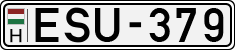 license plates of Hungary, Cars (1990)