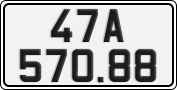 License plate of Vietnam, Cars