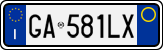 License plate of Italy, Cars (1994 year series)
