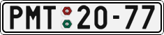 License plate of the Czech Republic, Cars (1960)