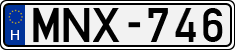 license plates of Hungary, Cars (1990)
