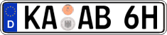 German license plate, Plates for oldtimers (type 