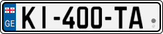 License plate of Georgia, Cars (2014)