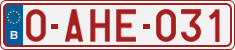 License plate of Belgium, Regular plates (2010)