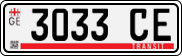 License plate of Georgia, Export transit plates