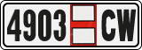License plate of Georgia, Export transit plates