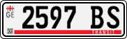 License plate of Georgia, Export transit plates