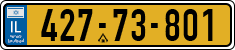 License plate of Israel, Regular plates