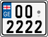 License plate of Georgia, Motorcycles (2014)