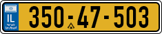 License plate of Israel, Regular plates