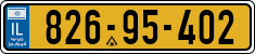 License plate of Israel, Regular plates