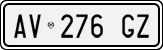 License plate of Italy, Cars (1994 year series)