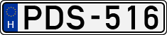 license plates of Hungary, Cars (1990)