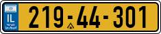 License plate of Israel, Regular plates