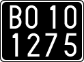 License plate of Italy, Cars (1927 year series)