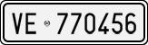 License plate of Italy, Cars (1927 year series)