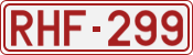 License plate of Belgium, 1951 year system