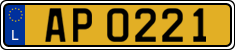 License plate of Luxembourg, 2003 year system