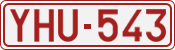 License plate of Belgium, 1951 year system