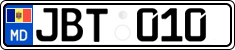 License plate of Moldova, Cars (2015)