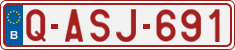 License plate of Belgium, Regular plates (2010)