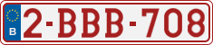 License plate of Belgium, Regular plates (2010)