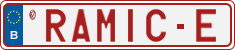 License plate of Belgium, Vanity Plates (2014)