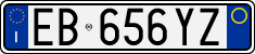 License plate of Italy, Cars (1994 year series)