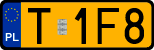 License plates of Poland, Oldtimers