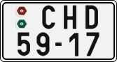 License plate of the Czech Republic, Cars (1960)