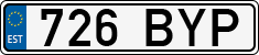 License plate of Estonia, Regular car plates