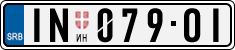 License plate of Serbia, Cars